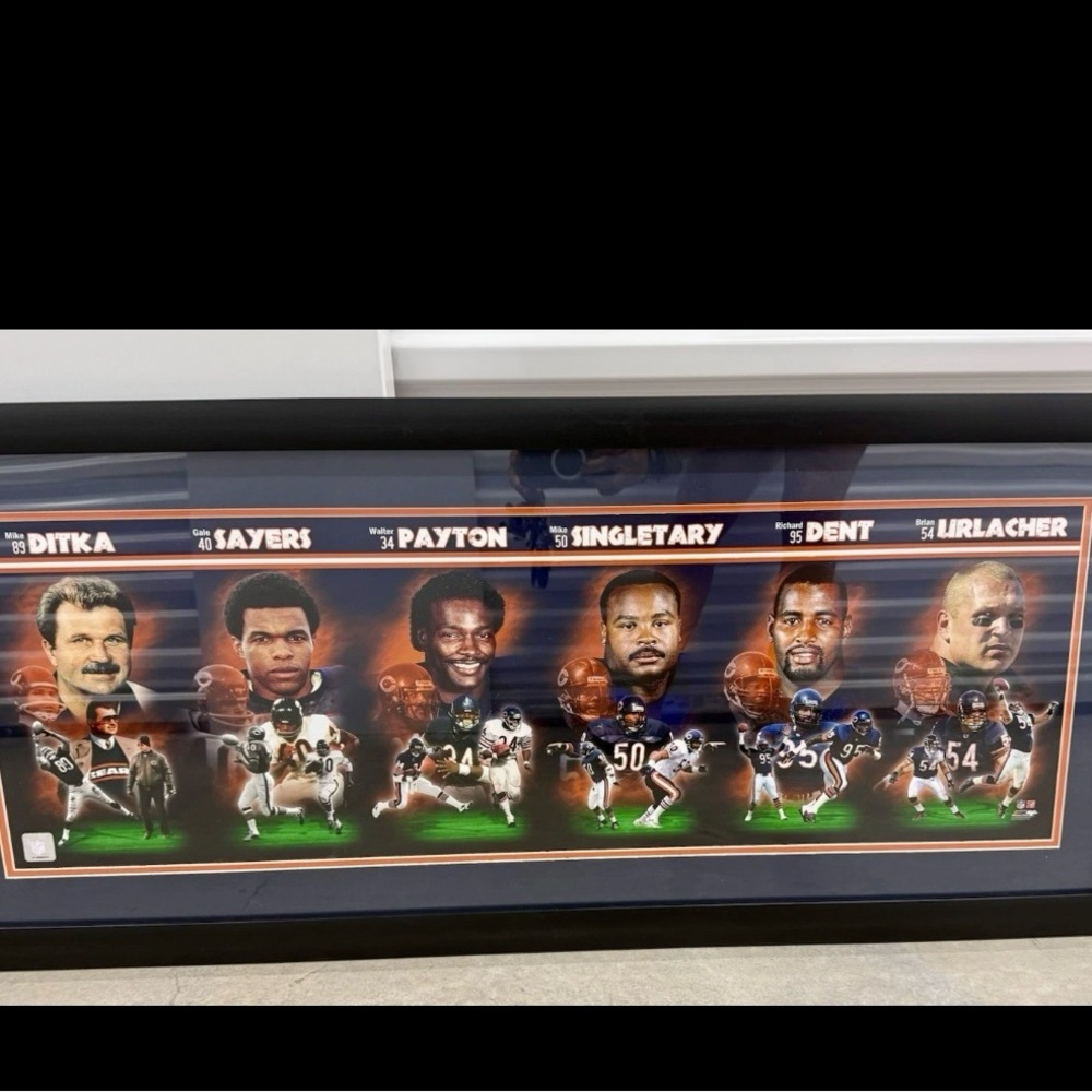 Framed Chicago Bears Legends Wall Art